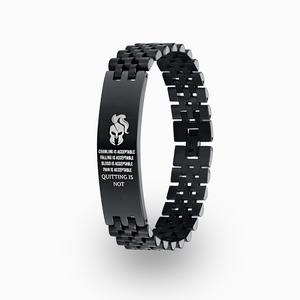 Quitting is Not Acceptable Spartan Bracelet