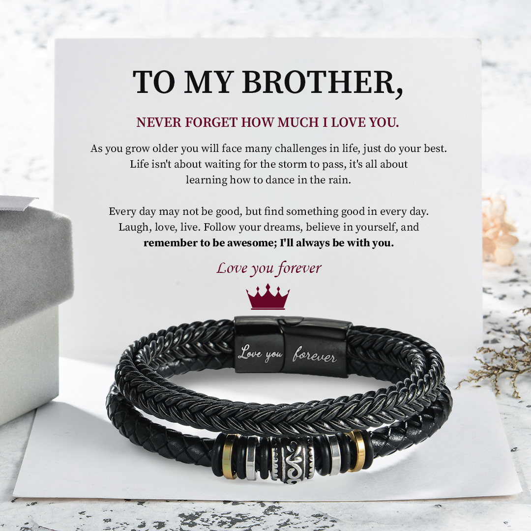 To My Brother Love You Forever Bracelet
