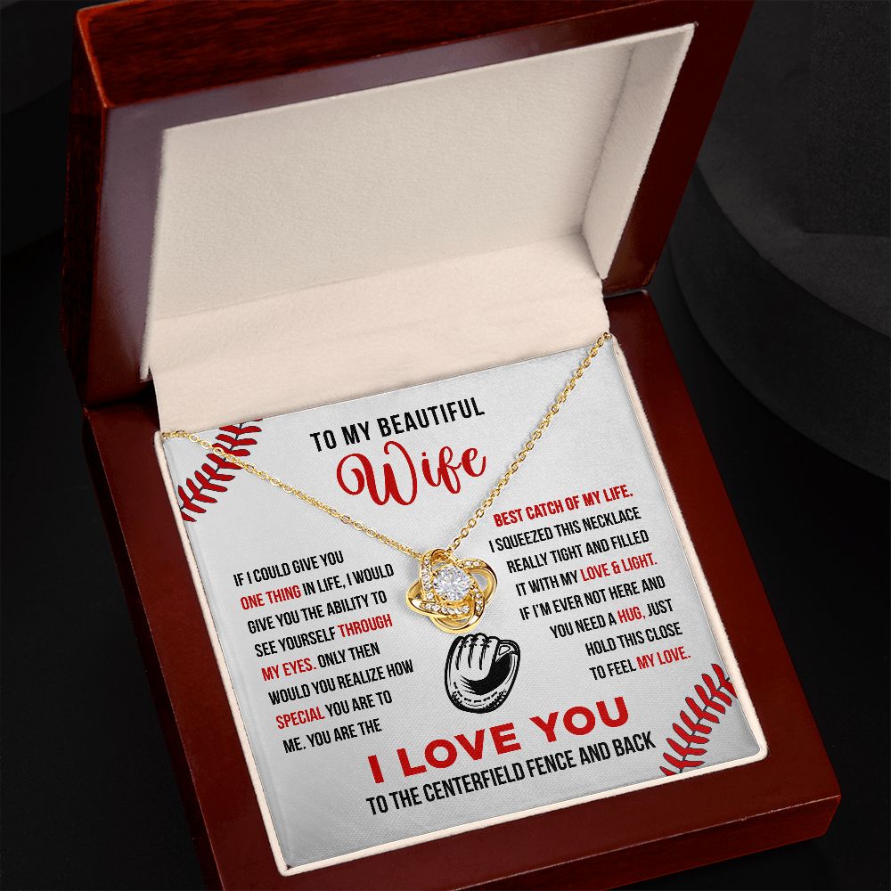 To My Wife - Best Catch - Love Knot Necklace