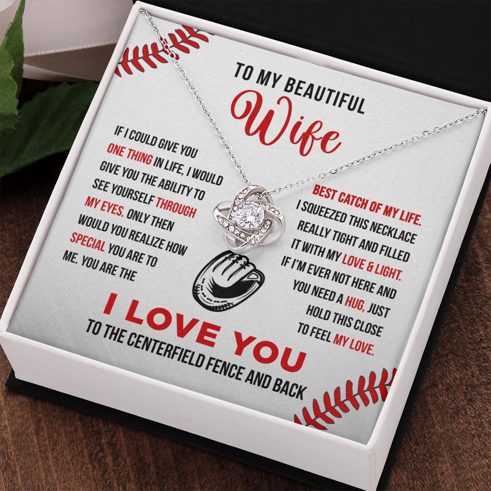 To My Wife - Best Catch - Love Knot Necklace