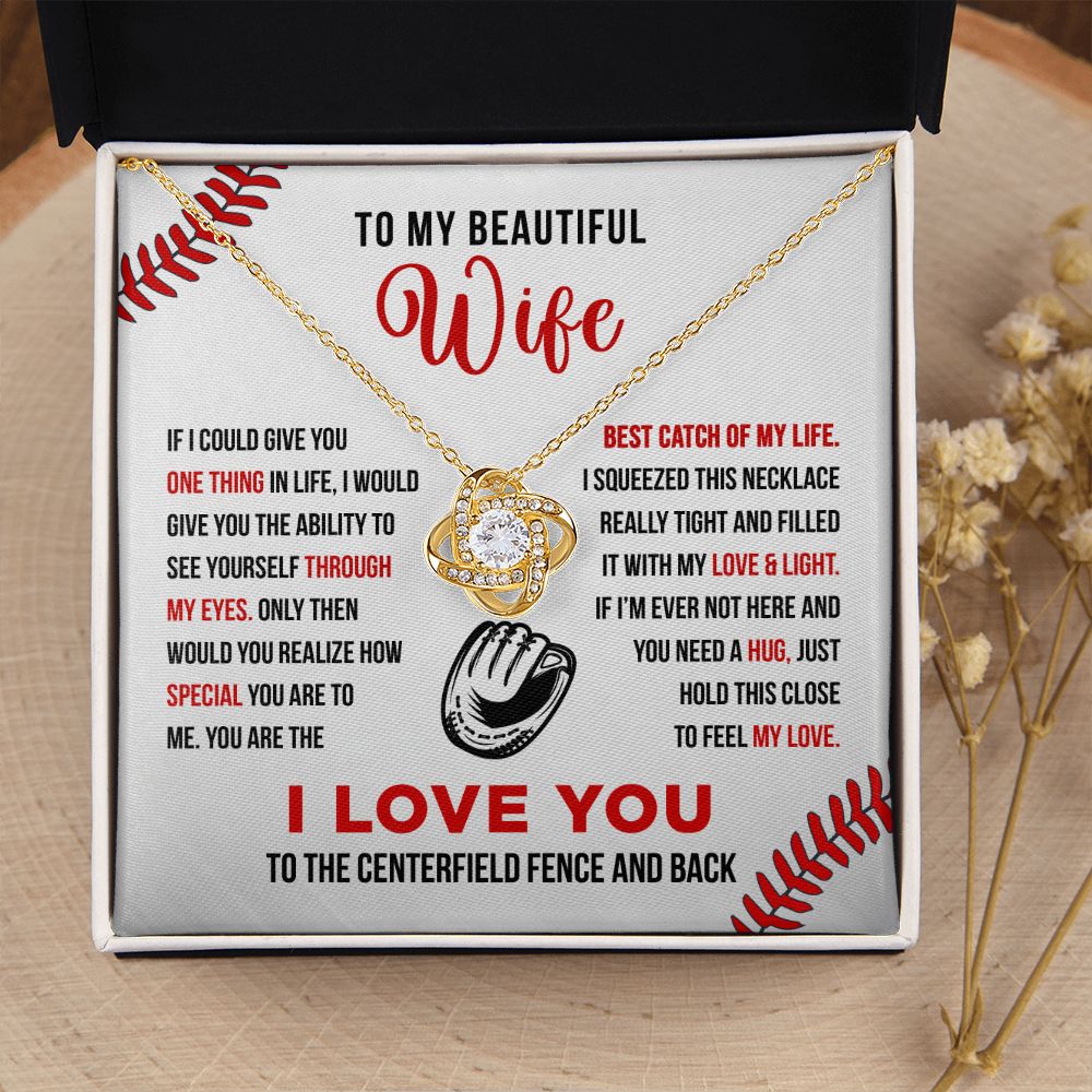 To My Wife - Best Catch - Love Knot Necklace