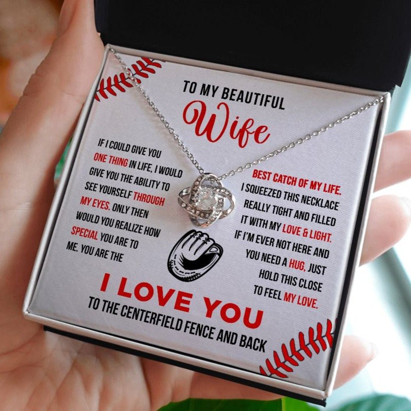To My Wife - Best Catch - Love Knot Necklace