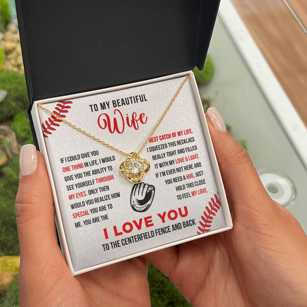 To My Wife - Best Catch - Love Knot Necklace