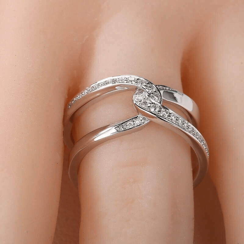 Special Bond Rectangle Interlocking Ring - 💕Mother & Daughter 👩👧 Forever Linked Together