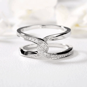 Special Bond Rectangle Interlocking Ring - 💕Mother & Daughter 👩👧 Forever Linked Together